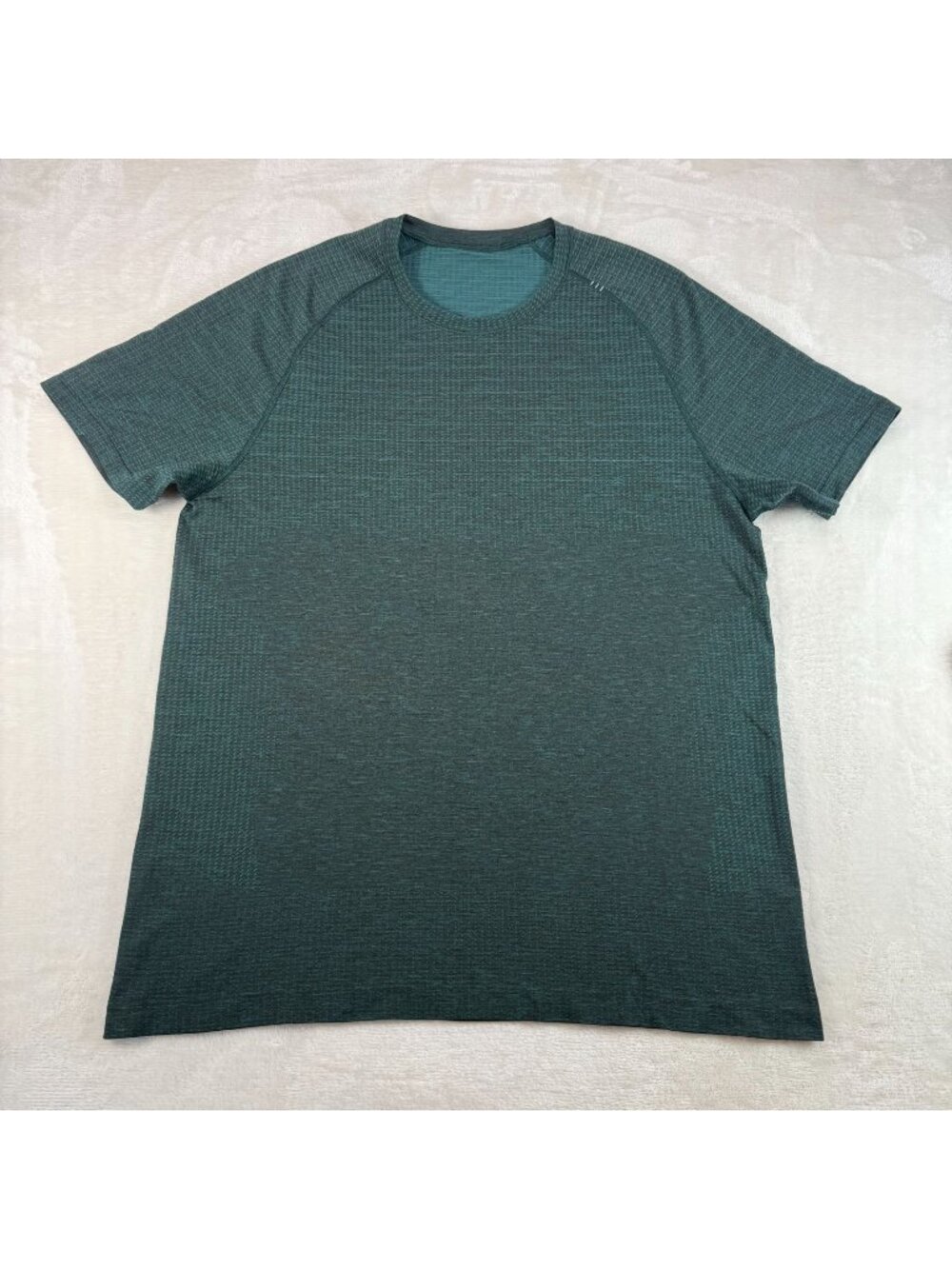 Lululemon Mens L Metal Vent Tech T Shirt Athletic Silverscent Tech Forest Green